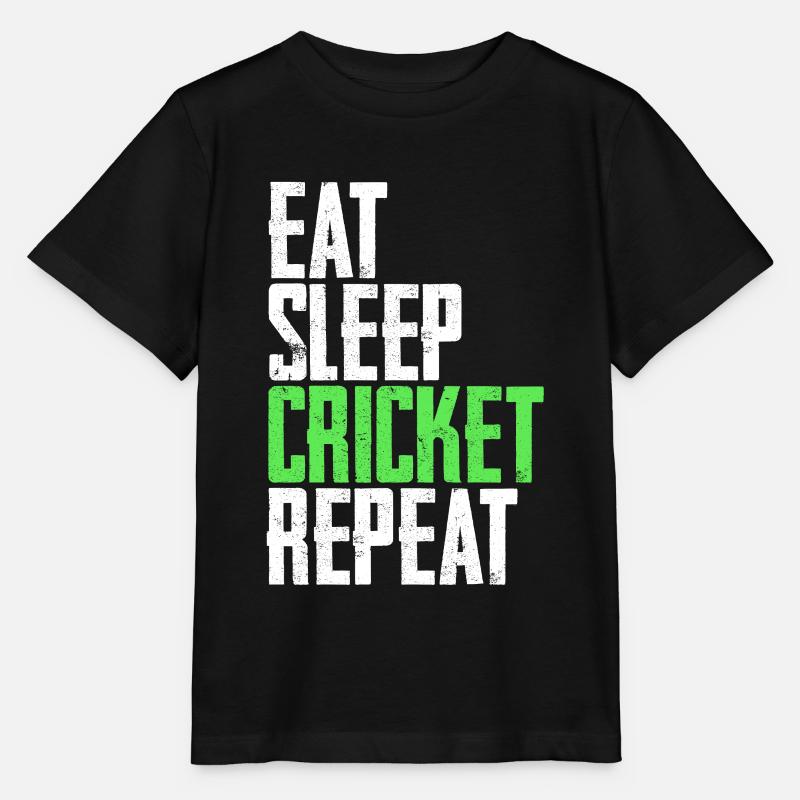 Cricket cricketer - Stanley/Stella MINI CREATOR Kids’ T-Shirt - black