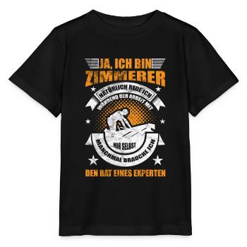 Zimmerer Spruch - Stanley/Stella Kinder T-Shirt MINI CREATOR  - Schwarz - Vorne - Mikhail (115cm)
