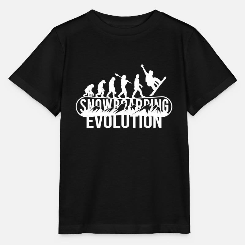 Snowboard - Evolution du snowboard - T-shirt bio MINI CREATOR Stanley/Stella Enfant - noir