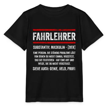 Fahrlehrer Führerschein - Stanley/Stella Kinder T-Shirt MINI CREATOR  - Schwarz - Vorne - Mikhail (115cm)