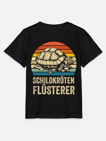 Schildkröten Flüsterer - Stanley/Stella Kinder T-Shirt MINI CREATOR - Schwarz
