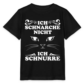 Ich Schnarche nicht ich Schnurre - Stanley/Stella Kinder T-Shirt MINI CREATOR  - Schwarz - Vorne - Mikhail (115cm)