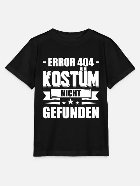 Error 404 Karneval Fasching Kostüm - Stanley/Stella Kinder T-Shirt MINI CREATOR  - Schwarz