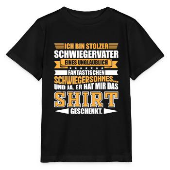 Schwiegersohn & Schwiegervater - Stanley/Stella Kinder T-Shirt MINI CREATOR  - Schwarz - Vorne - Mikhail (115cm)