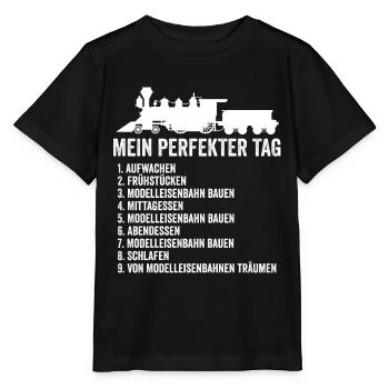 Modellbauer Geschenk - Stanley/Stella Kinder T-Shirt MINI CREATOR  - Schwarz - Vorne - Mikhail (115cm)