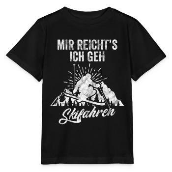 Skifahren Skifahrer Skigebiet & Berge - Stanley/Stella Kinder T-Shirt MINI CREATOR  - Schwarz - Vorne - Mikhail (115cm)