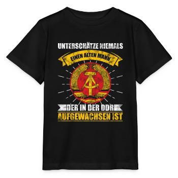 DDR Ossi Ostdeutschland - Stanley/Stella Kinder T-Shirt MINI CREATOR  - Schwarz - Vorne - Mikhail (115cm)