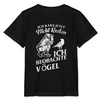 Vogelbeobachter Ornithologe Spotter - Stanley/Stella Kinder T-Shirt MINI CREATOR  - Schwarz - Vorne - Mikhail (115cm)
