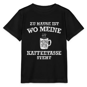 Kaffee Morgenmuffel - Stanley/Stella Kinder T-Shirt MINI CREATOR  - Schwarz - Vorne - Mikhail (115cm)