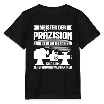 Zerspanungsmechaniker Drehbank Retro Geschenk - Stanley/Stella Kinder T-Shirt MINI CREATOR  - Schwarz - Vorne - Mikhail (115cm)