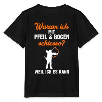 Bogenschütze - Stanley/Stella Kinder T-Shirt MINI CREATOR  - Schwarz - Vorne - Mikhail (115cm)