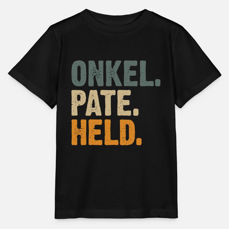 Onkel Pate Held - Stanley/Stella Kinder T-Shirt MINI CREATOR  - Schwarz