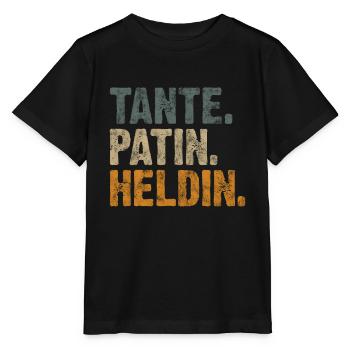 Tante Patin Heldin - Stanley/Stella Kinder T-Shirt MINI CREATOR  - Schwarz - Vorne - Mikhail (115cm)