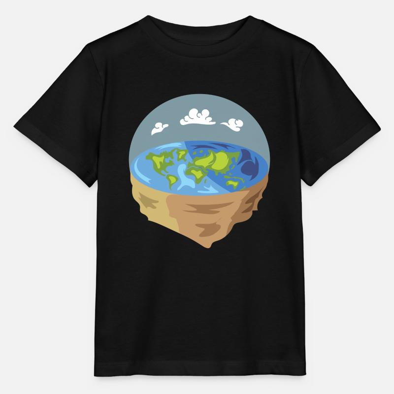 Flat earth flat earth gift - Stanley/Stella MINI CREATOR Kids’ T-Shirt - black
