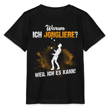 Jongleur Artistik Zirkus Geschenk - Stanley/Stella Kinder T-Shirt MINI CREATOR  - Schwarz - Vorne - Mikhail (115cm)