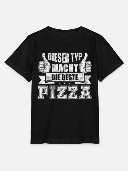 Pizzabäcker Spruch Sprüche Geschenk Destroy Look - Stanley/Stella Kinder T-Shirt MINI CREATOR - Schwarz