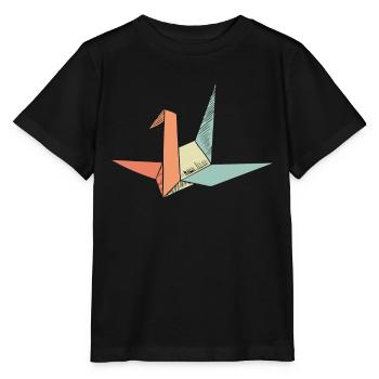 Origami Papierkunst - Stanley/Stella Kinder T-Shirt MINI CREATOR  - Schwarz - Vorne - Mikhail (115cm)
