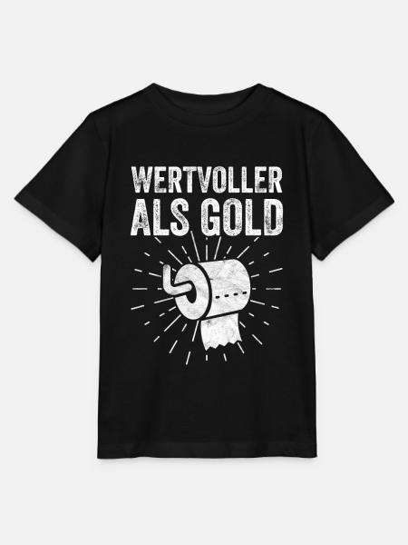 Lustiges Klopapier Geschenk - Stanley/Stella Kinder T-Shirt MINI CREATOR - Schwarz