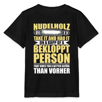 Denglisch lustige Sprüche Geschenkideen - Stanley/Stella Kinder T-Shirt MINI CREATOR  - Schwarz - Vorne - Mikhail (115cm)