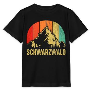 Schwarzwald Retro Schwarzwälder Geschenk - Stanley/Stella Kinder T-Shirt MINI CREATOR  - Schwarz - Vorne - Mikhail (115cm)