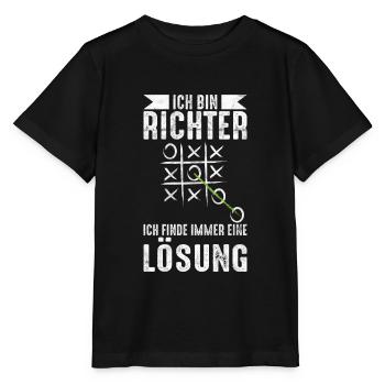Richter Recht Urteil Amt Geschenk - Stanley/Stella Kinder T-Shirt MINI CREATOR  - Schwarz - Vorne - Mikhail (115cm)