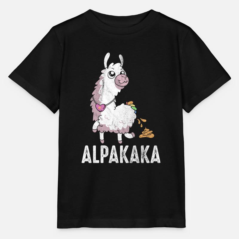 Cadeau d'alpaga drôle et mignon d'alpaga - T-shirt bio MINI CREATOR Stanley/Stella Enfant - noir