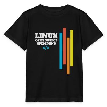 Cadeau d'administrateur de programmeur Linux - T-shirt bio MINI CREATOR Stanley/Stella Enfant - noir - Devant - Mikhail (115cm)