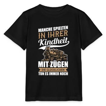 Eisenbahner Modellbauer Modellbau Geschenk - Stanley/Stella Kinder T-Shirt MINI CREATOR  - Schwarz - Vorne - Mikhail (115cm)