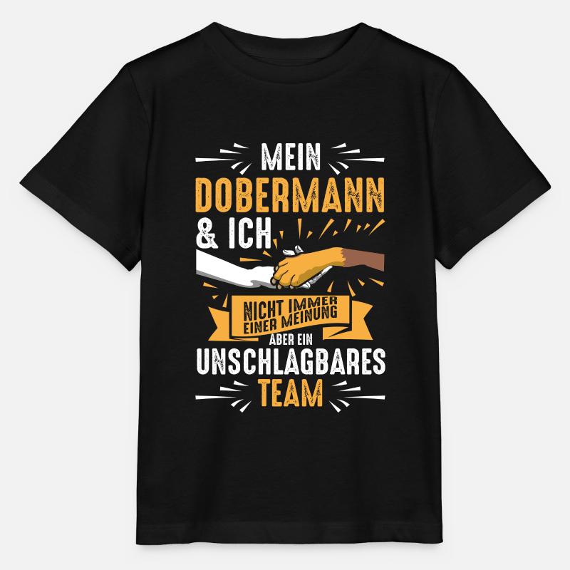 Dobermann Sprüche Geschenkidee - Stanley/Stella Kinder T-Shirt MINI CREATOR  - Schwarz