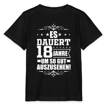 Geburtstag 18. Geburtstag 18. Geschenk - Stanley/Stella Kinder T-Shirt MINI CREATOR  - Schwarz - Vorne - Mikhail (115cm)