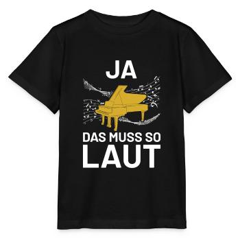 Ja das muss so laut - Stanley/Stella Kinder T-Shirt MINI CREATOR  - Schwarz - Vorne - Mikhail (115cm)