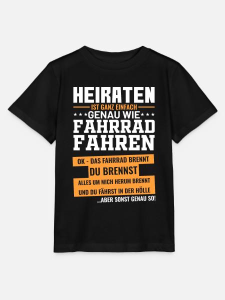 Lustige Heiraten Antrag Hochzeits Sprüche - Stanley/Stella Kinder T-Shirt MINI CREATOR - Schwarz
