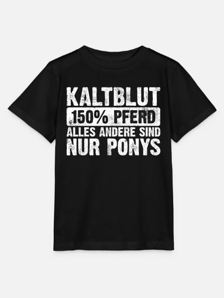 Kaltblut Pferd - Stanley/Stella Kinder T-Shirt MINI CREATOR - Schwarz