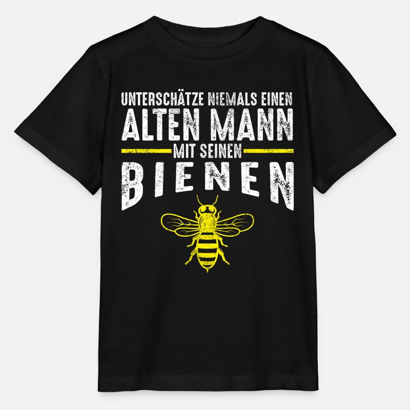 Alter Mann - Bienen Imker | Imkerei Geschenk - Stanley/Stella Kinder T-Shirt MINI CREATOR - Schwarz
