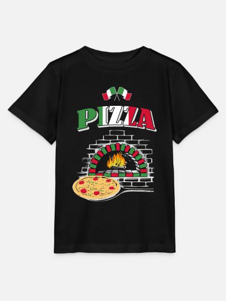 Pizza Pizzabäcker - Stanley/Stella Kinder T-Shirt MINI CREATOR - Schwarz
