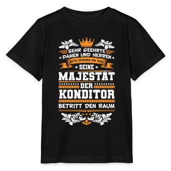 Konditor Spruch - Stanley/Stella Kinder T-Shirt MINI CREATOR  - Schwarz - Vorne - Mikhail (115cm)