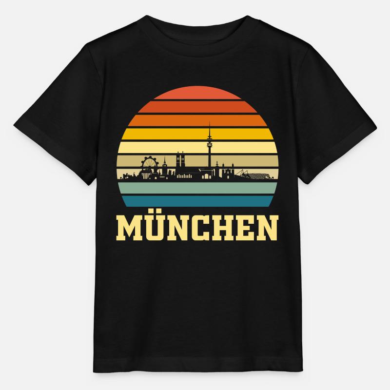 München Retro - Stanley/Stella Kinder T-Shirt MINI CREATOR  - Schwarz