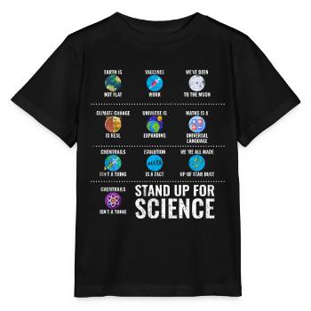 Klimawandel - Stanley/Stella Kinder T-Shirt MINI CREATOR  - Schwarz - Vorne - Mikhail (115cm)