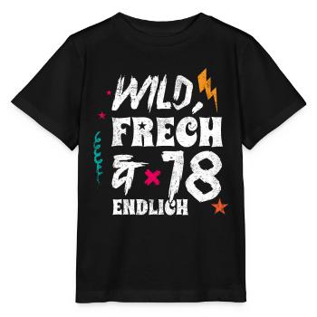 Geschenk 18 Geburtstag Erwachsen Achtzehn - Stanley/Stella Kinder T-Shirt MINI CREATOR  - Schwarz - Vorne - Mikhail (115cm)