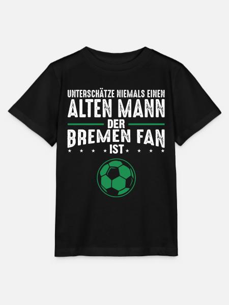 Alter Mann - Bremen Fan | Retro Vintage Fußball - Stanley/Stella Kinder T-Shirt MINI CREATOR - Schwarz