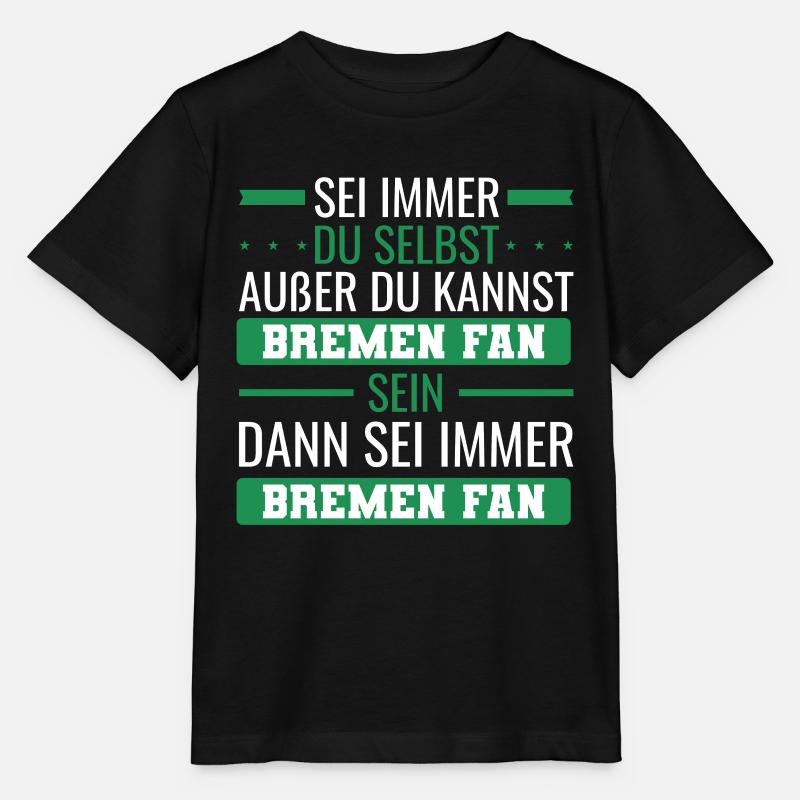 Bremen Fan - Stanley/Stella Kinder T-Shirt MINI CREATOR - Schwarz