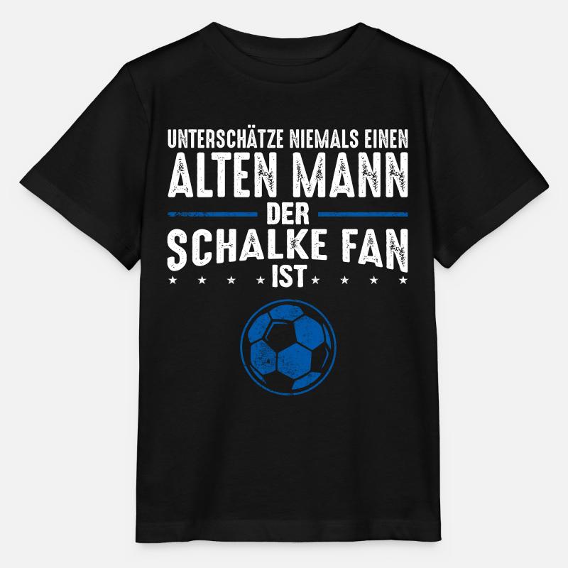 Alter Mann - Schalke Fan | Retro Spruch - Stanley/Stella Kinder T-Shirt MINI CREATOR - Schwarz