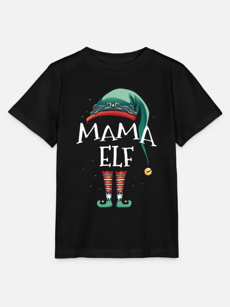 Mama Elf - Stanley/Stella Kinder T-Shirt MINI CREATOR - Schwarz