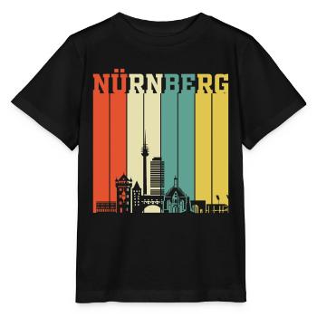 Nürnberg | Nürnberg Retro Vintage - Stanley/Stella Kinder T-Shirt MINI CREATOR  - Schwarz - Vorne - Mikhail (115cm)