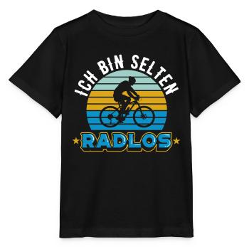 Fahrrad | Ich bin selten Radlos - Stanley/Stella Kinder T-Shirt MINI CREATOR  - Schwarz - Vorne - Mikhail (115cm)