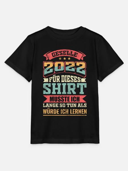 Geselle Abschlussprüfung Retro Geschenk - Stanley/Stella Kinder T-Shirt MINI CREATOR  - Schwarz
