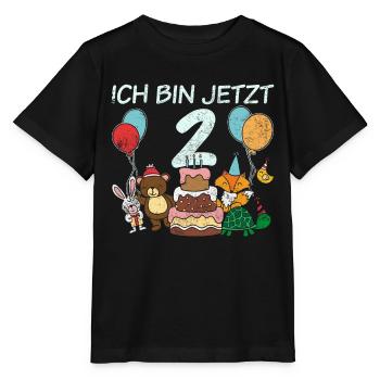 2 Geburtstag Geburtstagsfeier Kindergeburtstag - Stanley/Stella Kinder T-Shirt MINI CREATOR  - Schwarz - Vorne - Mikhail (115cm)