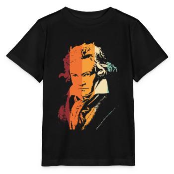 Beethoven Vintage - T-shirt bio MINI CREATOR Stanley/Stella Enfant - noir - Devant - Mikhail (115cm)
