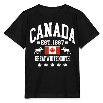 Canada - Stanley/Stella MINI CREATOR Kids’ T-Shirt - black - Front - Mikhail (115cm)