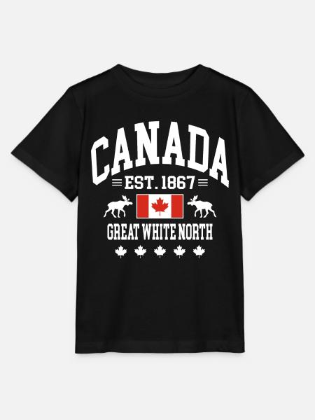 Canada - T-shirt bio MINI CREATOR Stanley/Stella Enfant - noir
